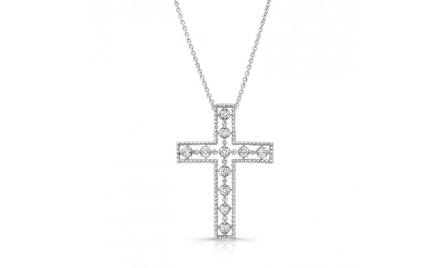 Uneek Cross Diamond Pendant - LVNWC833W