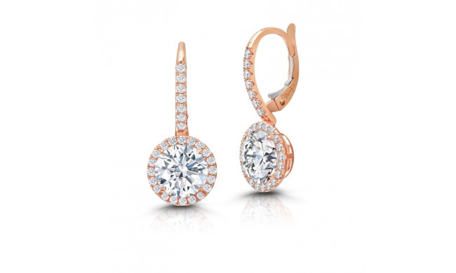 Uneek Leverback Diamond Earrings - LVE699RD