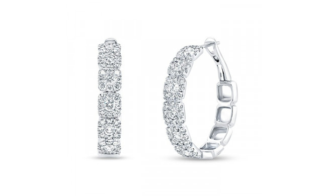 Uneek Chatterly Hoop Diamond Earrings - ER2781dc