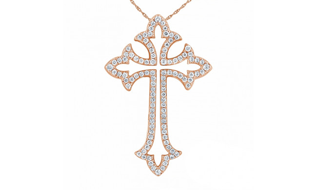 Uneek Cross Diamond Pendant - LVNDNC078R