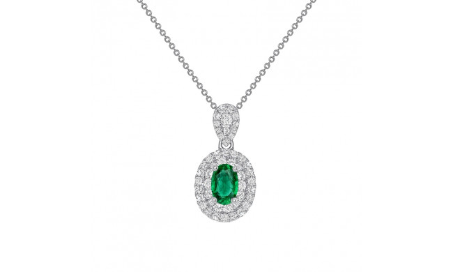 Uneek Oval Emerald Pendant - LVNRI290E