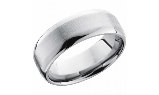 Lashbrook Titanium 8mm Men's Wedding Band - 8DF+SATIN_POLISH