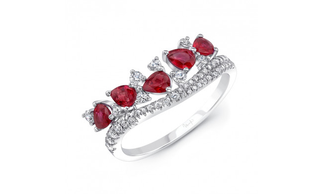 Uneek Ruby Diamond Fashion Ring - R89120RUCB