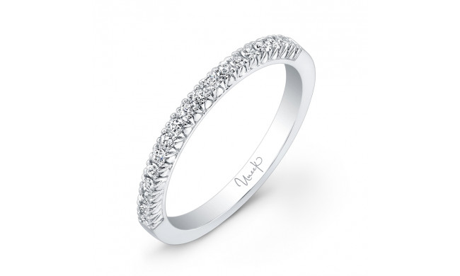 Uneek 18-Diamond French Pave Wedding Band - UWB019