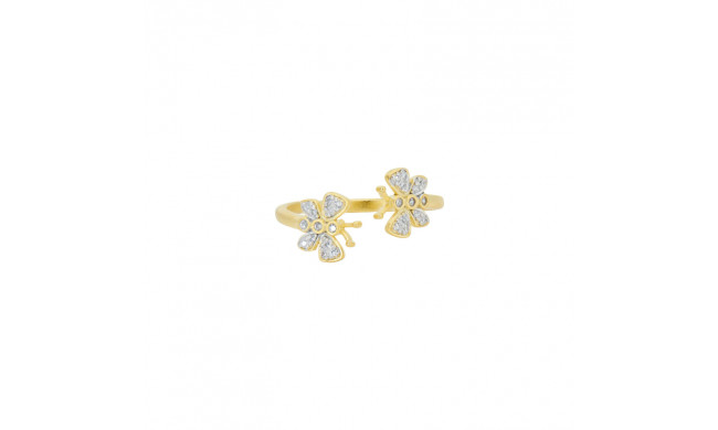 Freida Rothman Butterfly Open Cuff Ring - AHPYZR07-5