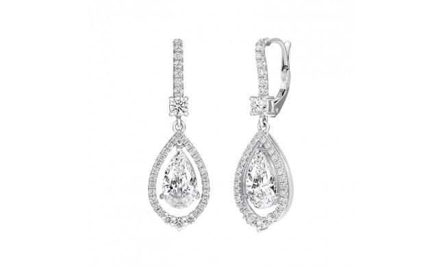 Uneek Pear Shaped Diamond Earrings - LVE941