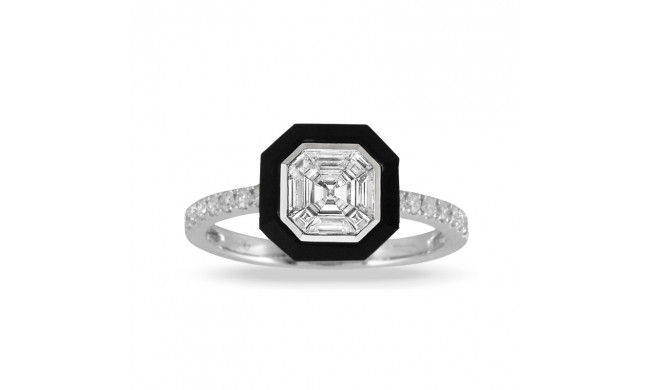 Doves Mondrian 18k White Gold Diamond Ring - R9465BO