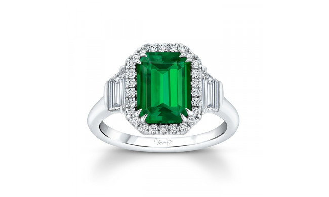Uneek Radiant Emerald Engagement Ring - R059RADEMU