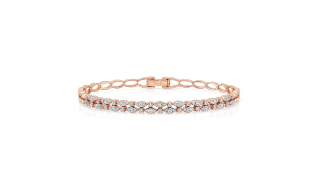 Uneek Fairfax Two-Row Stackable Diamond Bangle Bracelet - LVBAW2147R
