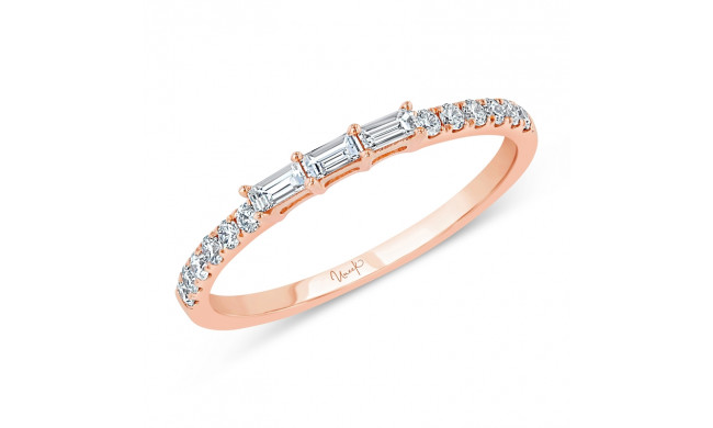 Uneek Ashcroft Baguette and Round Diamond Stacking Ring - LVBNA3031R