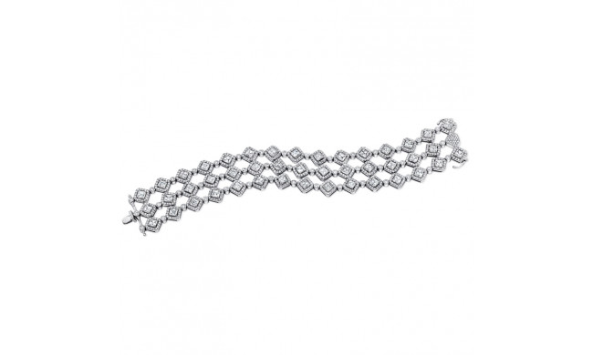 Uneek Grand Entrances Three-Row Diamond Bracelet - LBR147