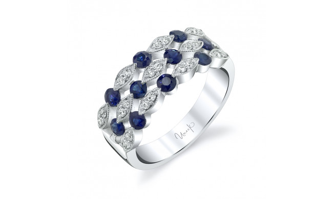 Uneek Blue Sapphire Diamond Fashion Ring - LVBRI555S