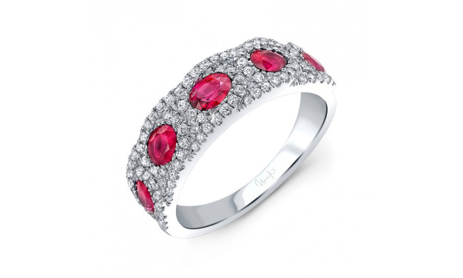 Uneek Ruby and Diamond Fashion Ring - LVBMI1332R