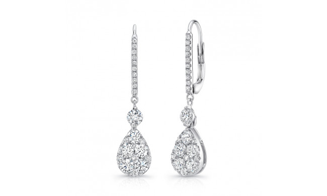 Uneek Leverback Diamond Earrings - LVEC814