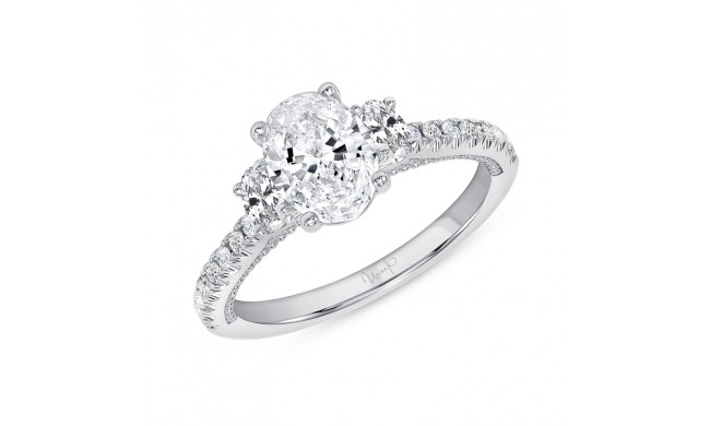 Uneek Us Collection Oval Diamond Engagement Ring - SWUS307-8X5.8OV