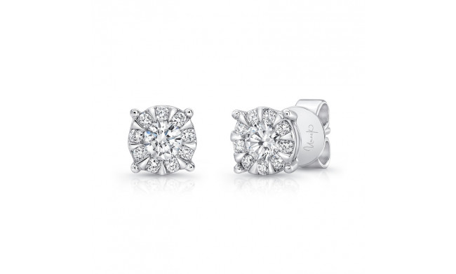 Uneek Stud Diamond Earrings - LVE694RD-6.5RD
