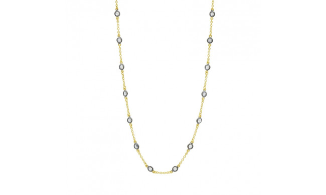 Freida Rothman Mini Bezel Stone Necklace - LMYKZN12-16E