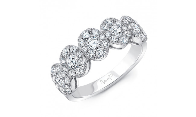 Uneek Round Diamond Band with Oval-Shaped Clusters - LVBRI885W