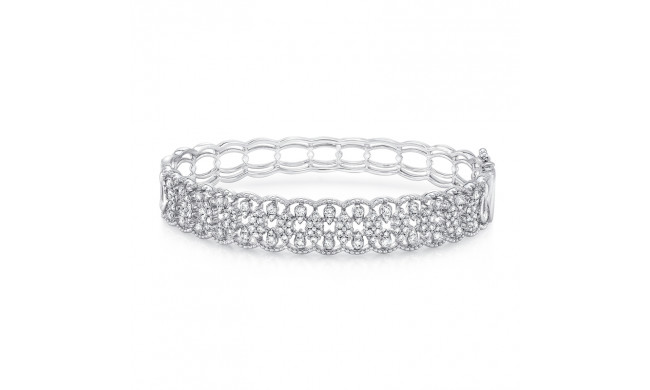 Uneek Broderie Anglaise II Open Lace Diamond Bangle Bracelet - LVBAWA1864W