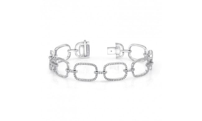 Uneek Modern Sophisticate Pave Diamond Link Bracelet - LVBR08