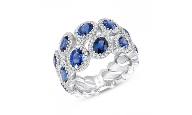 Uneek Blue Sapphire Diamond Fashion Ring - LVBLG1873S