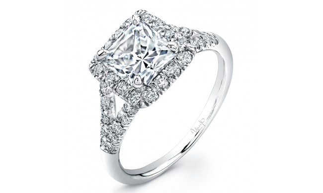 Uneek Bouquet Collection Diamond U-Pave Semi Mount Princess Center - SW184
