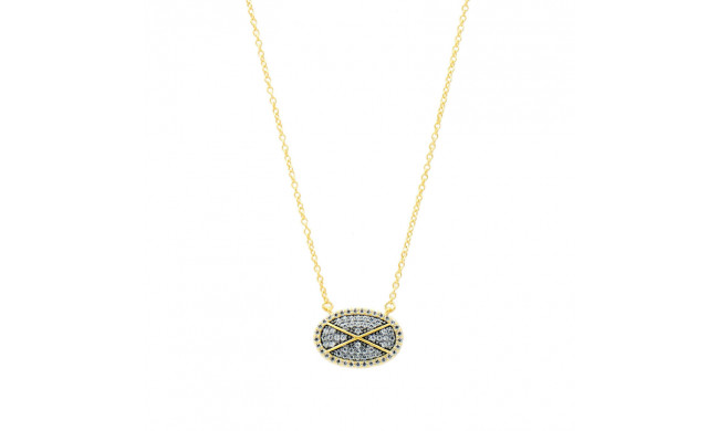 Freida Rothman Criss Cross Pave Pendant - CDYKZN11-16E