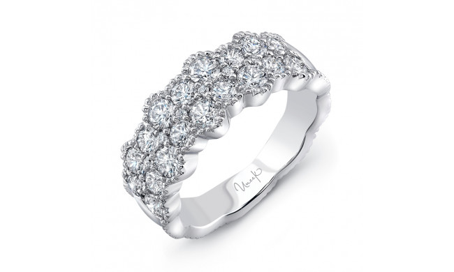 Uneek Picot Diamond Band with Scalloped Edges - LVBLG0489