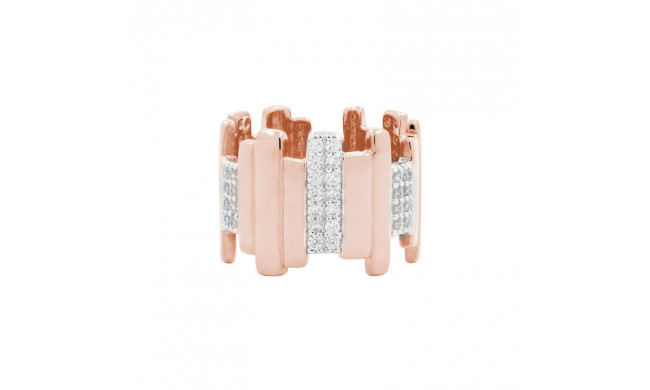 Freida Rothman Radiance Wide Band Rose Gold Ring - RNRPZR02-8