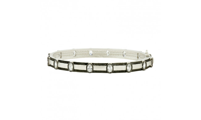 Freida Rothman Raindrop Station Hinge Bangle - PRZB080157B-H