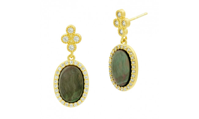 Freida Rothman Touch Of Color Earrings - YZE020108B-GYS