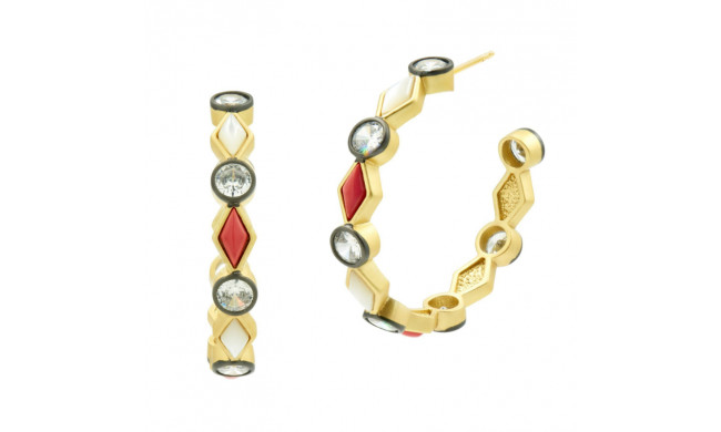 Freida Rothman Shades Of Brooklyn Hoop Earring - CTYRZME03-1-14K