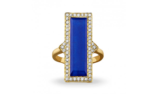 Doves Royal Lapis 18k Yellow Gold Diamond Ring - R8305LP-1