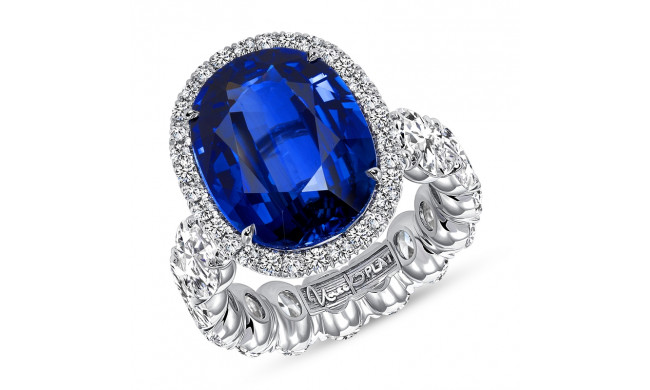 Uneek The JAXSON Bleu Royal Blue Sapphire Ring - - LVS1053OVBS