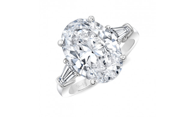 Uneek Oval White Diamond Engagement Ring - LVS1070OV