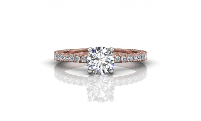 Martin Flyer Two Tone 14k Gold FlyerFit Engagement Ring
