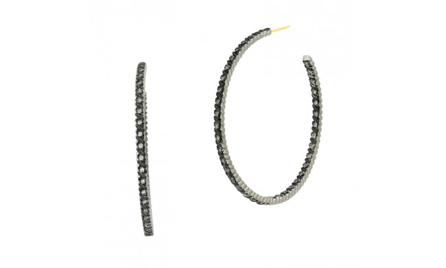 Freida Rothman Twisted Cable Hoop Earring - IFPKZE78-14K