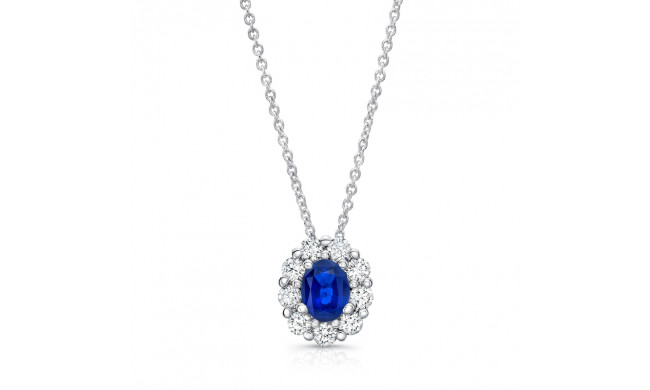 Uneek Blue Sapphire Diamond Pendant - LVN1015BOV