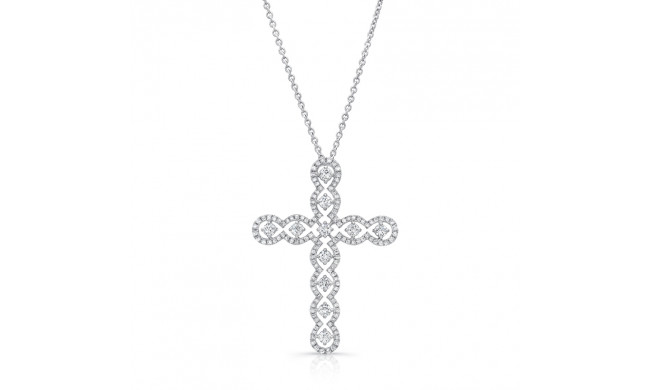 Uneek Cross Diamond Pendant - LVNWC841W