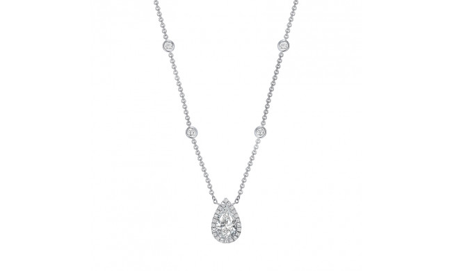 Uneek Pear Shaped Diamond Necklace - LVN683PS