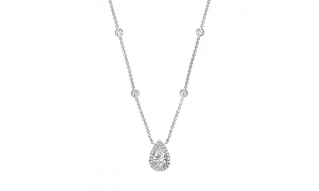 Uneek Pear Shaped Diamond Necklace - LVN683PS
