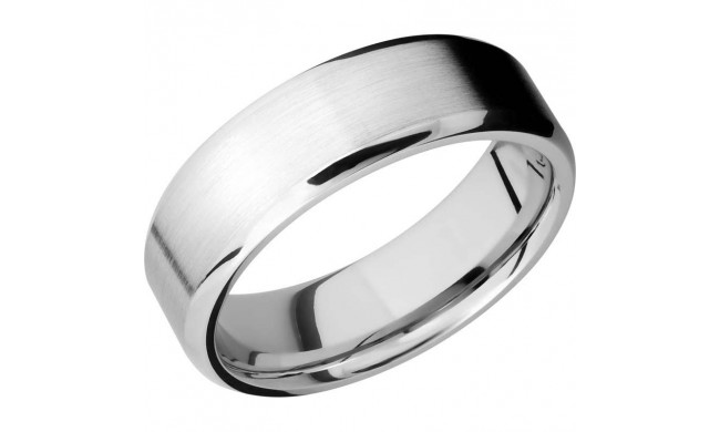 Lashbrook Cobalt Chrome 7mm Men's Wedding Band - CC7B+SATIN_POLISH