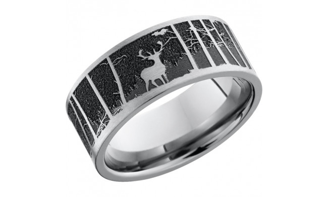 Lashbrook Titanium 9mm Men's Wedding Band - 9F_LCVELKMOUNTAIN+SATIN