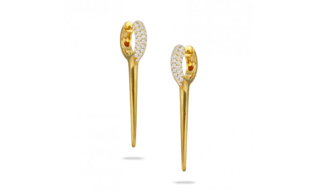 Doves Diamond Fashion 18k Yellow Gold Diamond Earrings - E9777