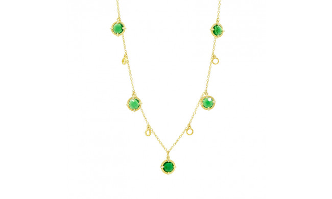 Freida Rothman Stone Droplet Necklace - YZ070456B-DGR40