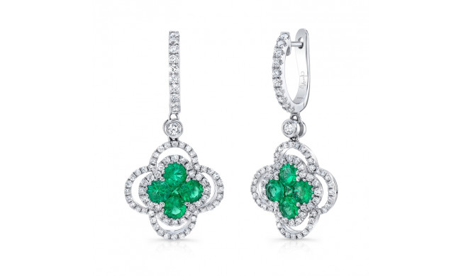 Uneek Emerald Diamond Earrings - LVELG2689E