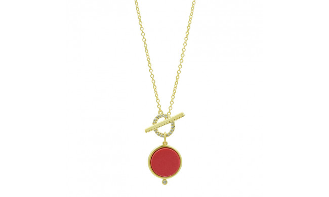 Freida Rothman Mother Of Pearl Toggle Pendant Necklace - YZ070488B-C2-16