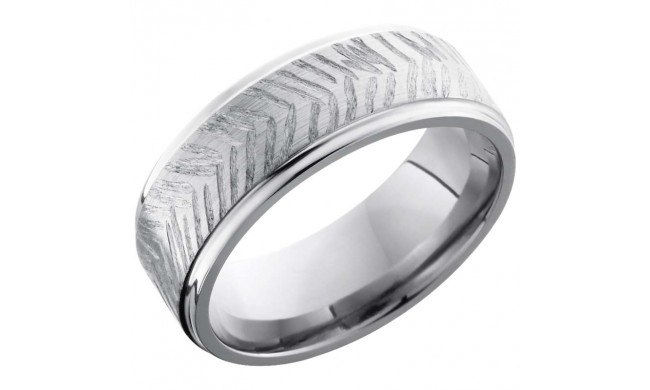 Lashbrook Titanium 8mm Men's Wedding Band - 8FGE+DISC3_POLISH