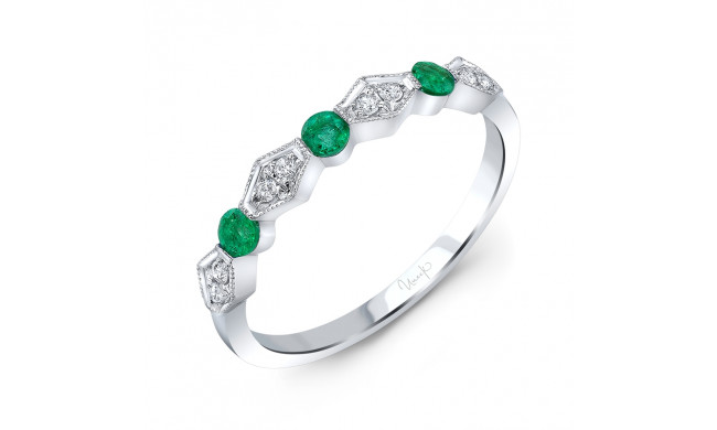 Uneek Emerald and Diamond Fashion Ring - LVBCX143E