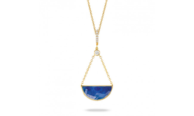 Doves Royal Lapis 18k Yellow Gold Gemstone Pendant - P9032LP-1